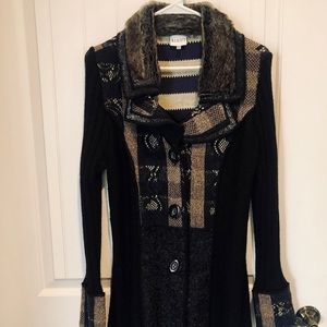 Beautifully detailed sweater coat